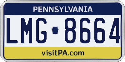 PA license plate LMG8664