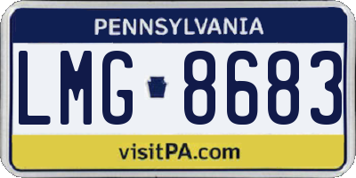 PA license plate LMG8683