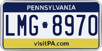 PA license plate LMG8970