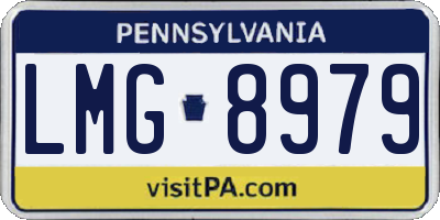 PA license plate LMG8979
