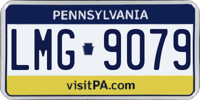 PA license plate LMG9079