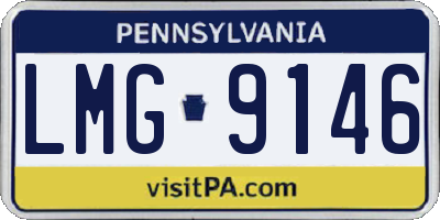 PA license plate LMG9146