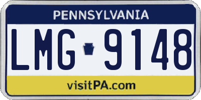 PA license plate LMG9148