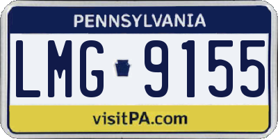 PA license plate LMG9155