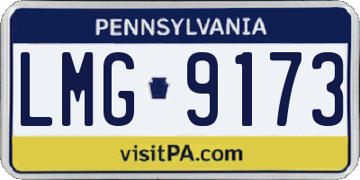 PA license plate LMG9173