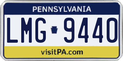 PA license plate LMG9440