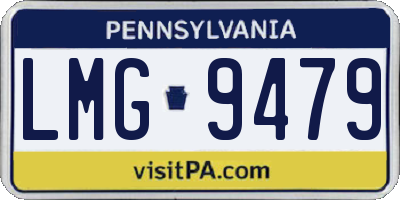 PA license plate LMG9479