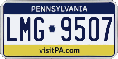 PA license plate LMG9507