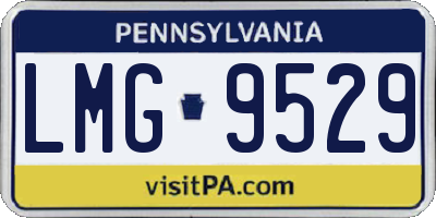 PA license plate LMG9529