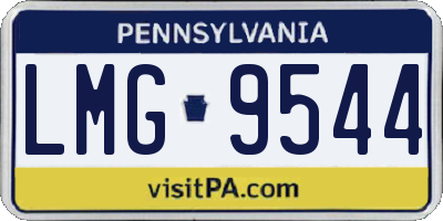 PA license plate LMG9544