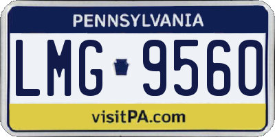PA license plate LMG9560