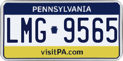 PA license plate LMG9565