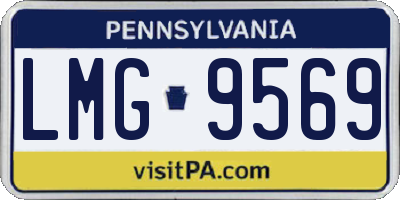 PA license plate LMG9569