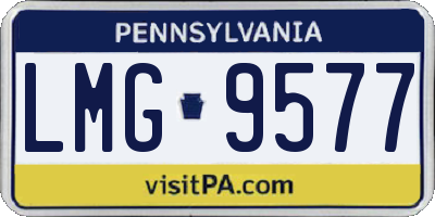 PA license plate LMG9577