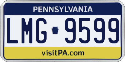 PA license plate LMG9599