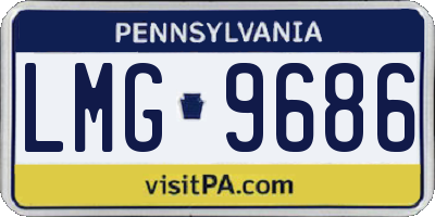 PA license plate LMG9686