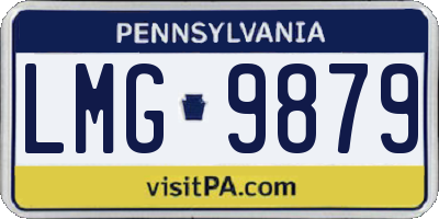 PA license plate LMG9879