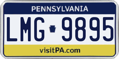 PA license plate LMG9895