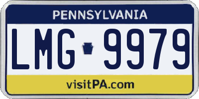 PA license plate LMG9979