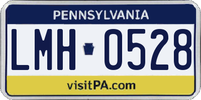 PA license plate LMH0528