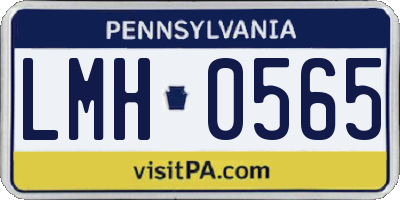 PA license plate LMH0565