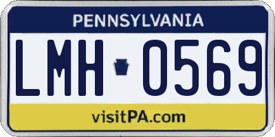 PA license plate LMH0569