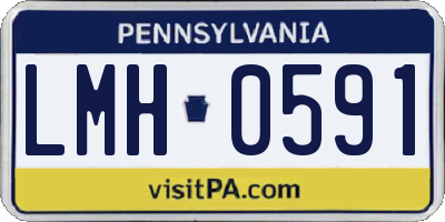 PA license plate LMH0591