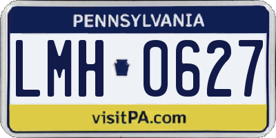 PA license plate LMH0627