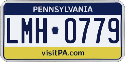 PA license plate LMH0779