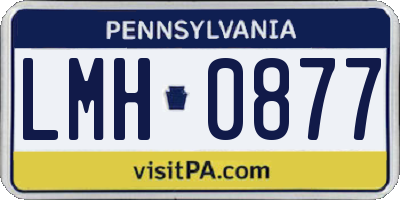 PA license plate LMH0877