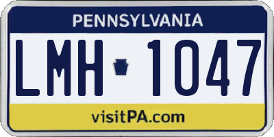 PA license plate LMH1047