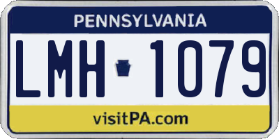 PA license plate LMH1079