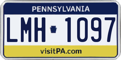 PA license plate LMH1097