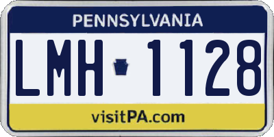 PA license plate LMH1128