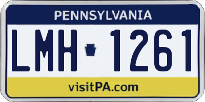 PA license plate LMH1261