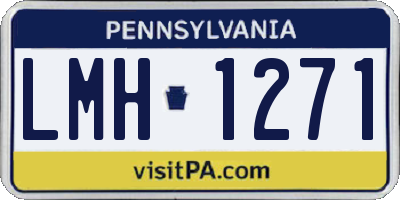 PA license plate LMH1271