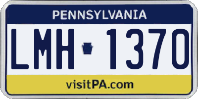PA license plate LMH1370