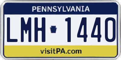 PA license plate LMH1440