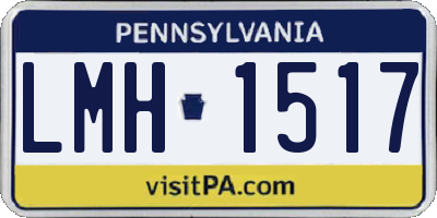 PA license plate LMH1517