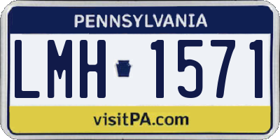 PA license plate LMH1571