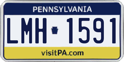 PA license plate LMH1591