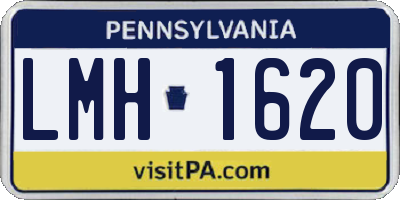 PA license plate LMH1620