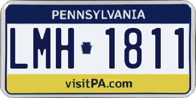 PA license plate LMH1811
