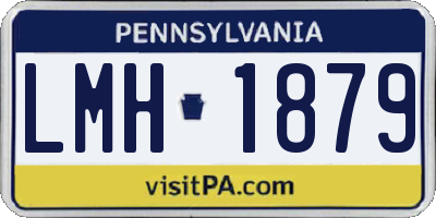 PA license plate LMH1879