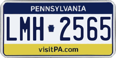 PA license plate LMH2565