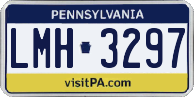 PA license plate LMH3297
