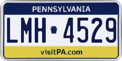 PA license plate LMH4529