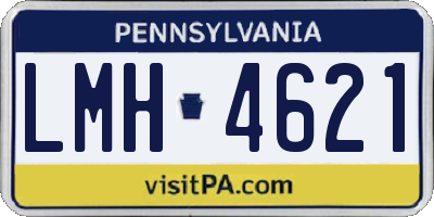 PA license plate LMH4621