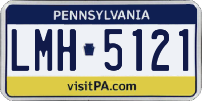PA license plate LMH5121