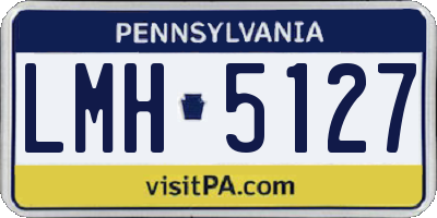 PA license plate LMH5127